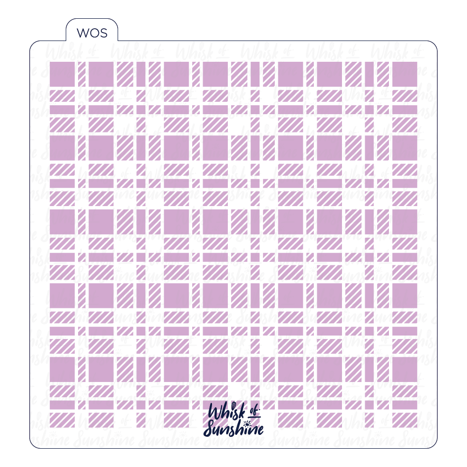 Chequered Plaid Stencil
