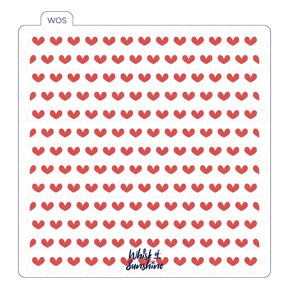Chubby Hearts Stencil