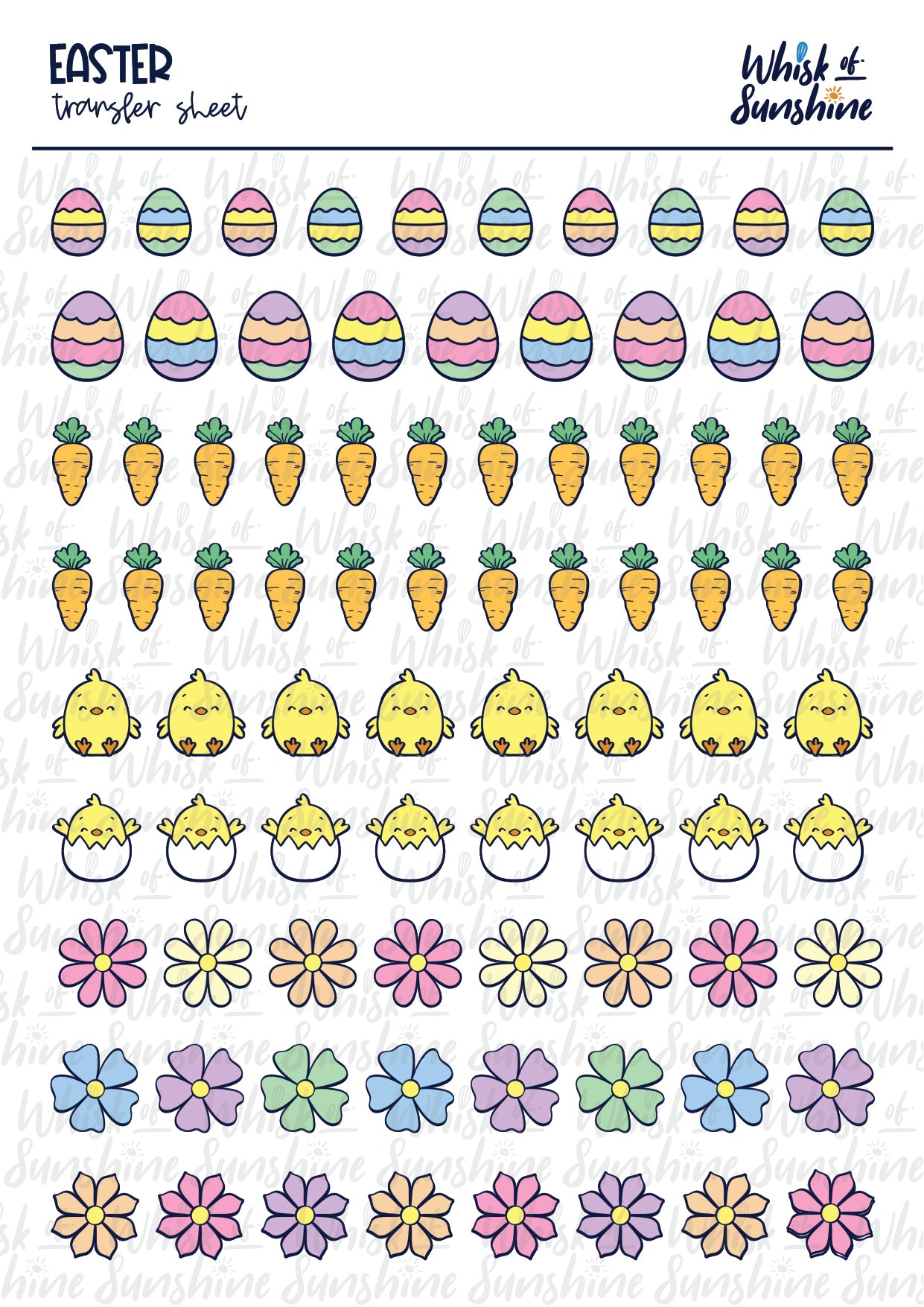 Easter Transfer Sheet