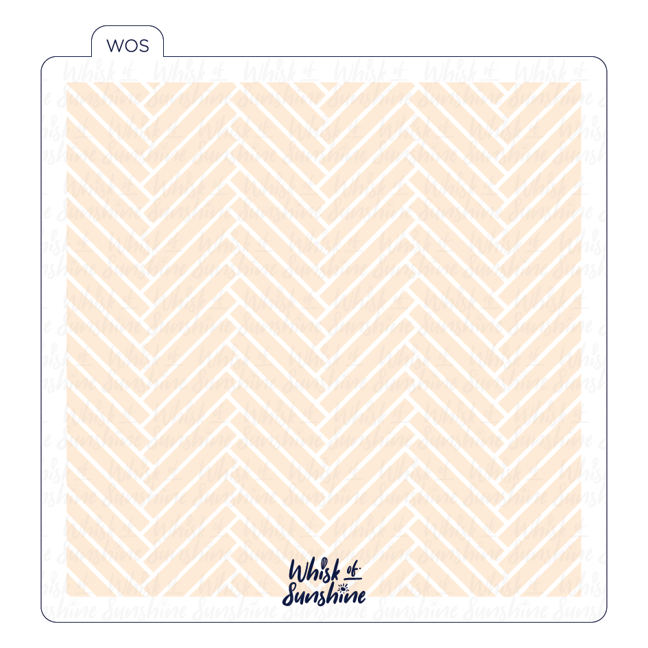 Herringbone Bricks Stencil