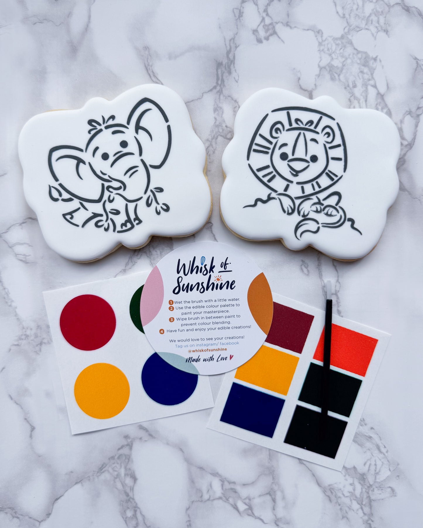 Elephant & Lion PYO Cookie Kit