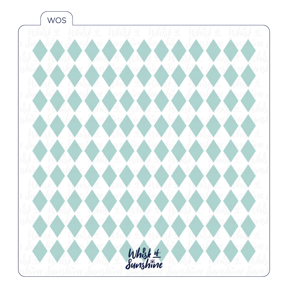 Chequered Diamond Stencil (Mini)