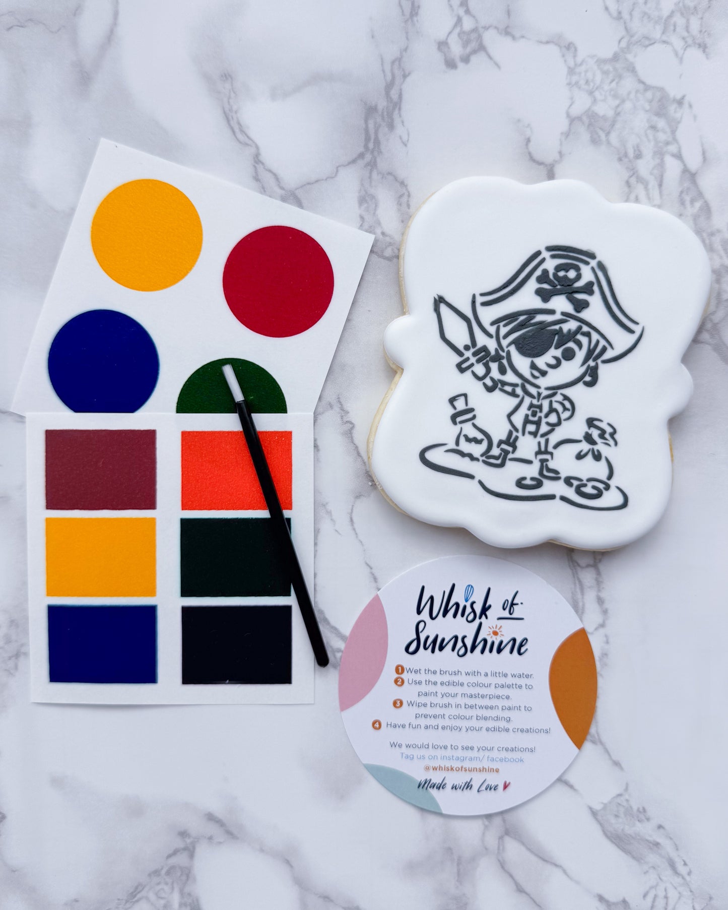 Pirate with Hat Paint Your Own Cookie