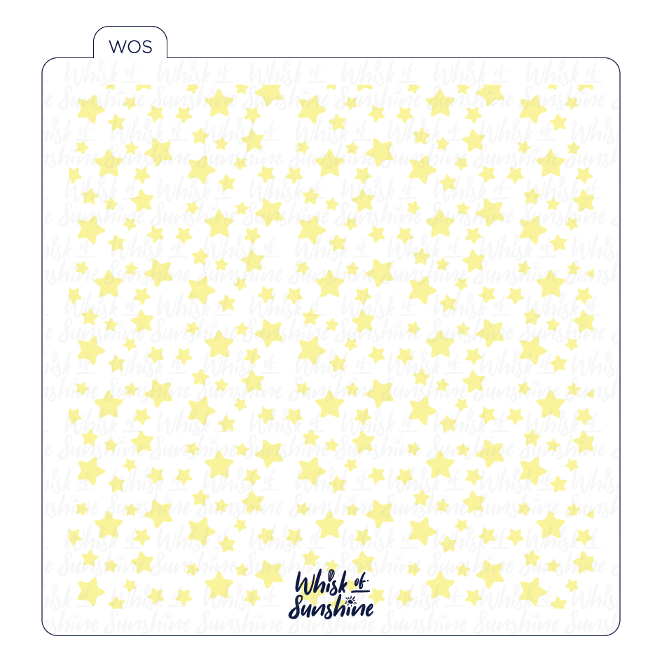 Scattered Stars Stencil