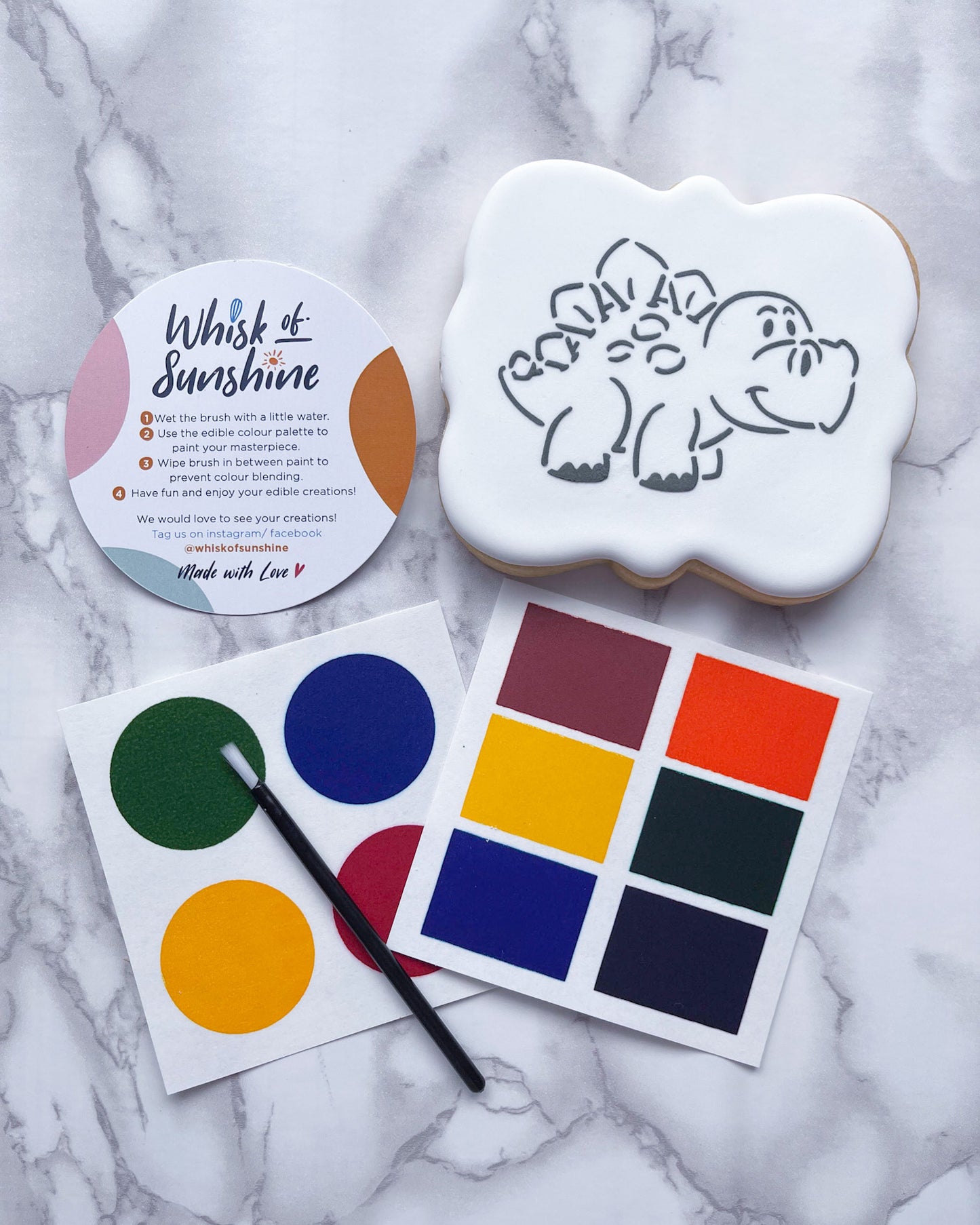 Stegosaurus Paint Your Own Cookie