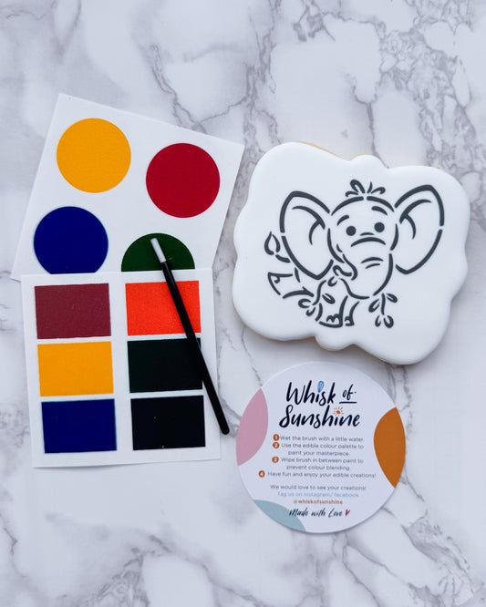 Elephant Paint Your Own Cookie