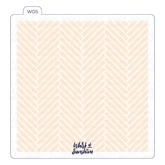 Herringbone Bricks Stencil