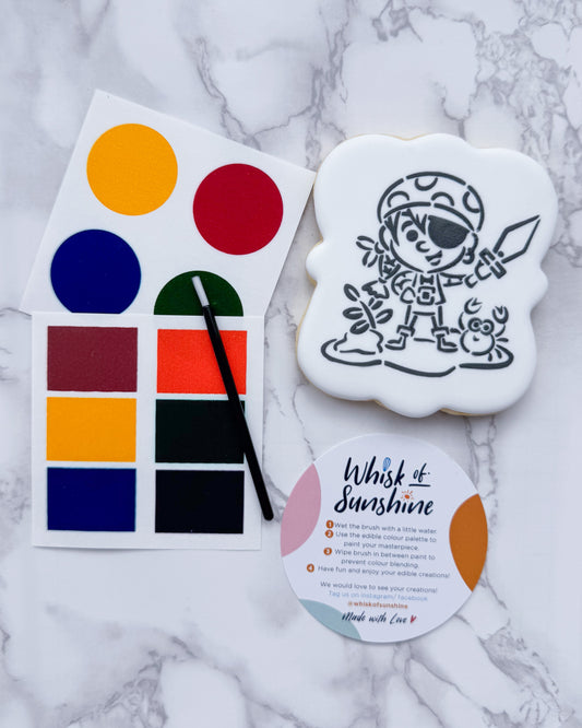 Pirate with Bandana Paint Your Own Cookie