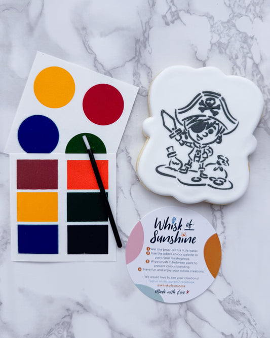 Pirate with Hat Paint Your Own Cookie