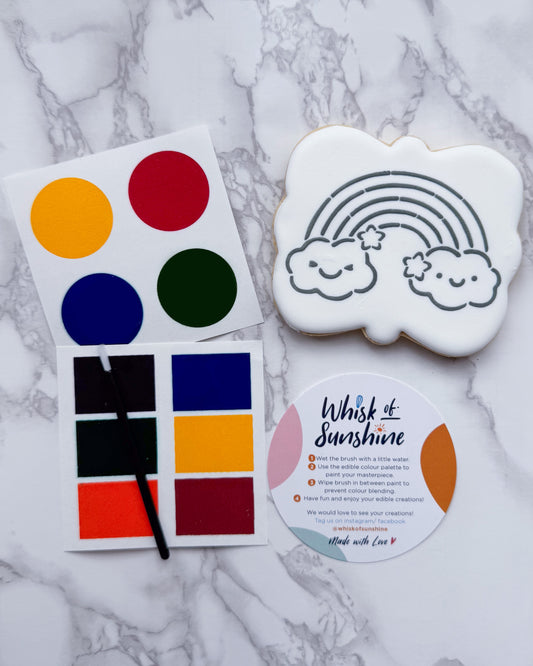 Rainbow Paint Your Own Cookie