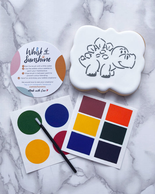 Stegosaurus Paint Your Own Cookie