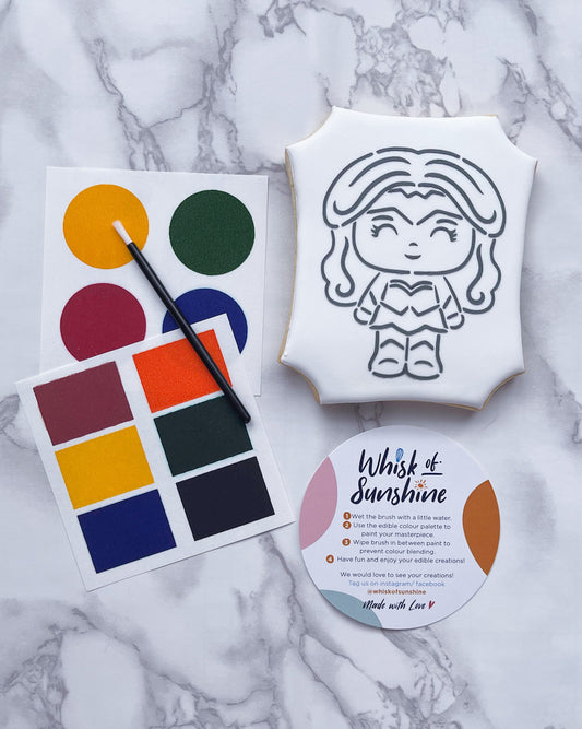 W-Woman Paint Your Own Cookie
